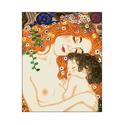 Kanwa 6092 Matka i syn - Gustav Klimt