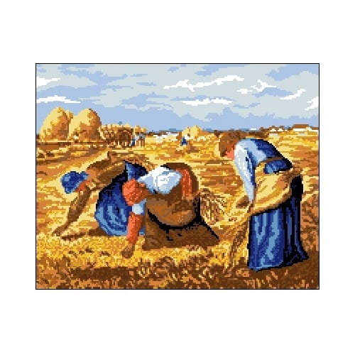 Kanwa 6021 Kobiety zbierające kłosy - Jean Francois Millet