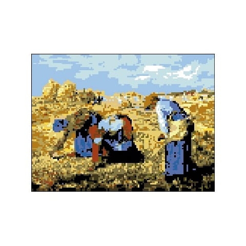 Kanwa 1004 Kobiety zbierające kłosy - Jean Francois Millet