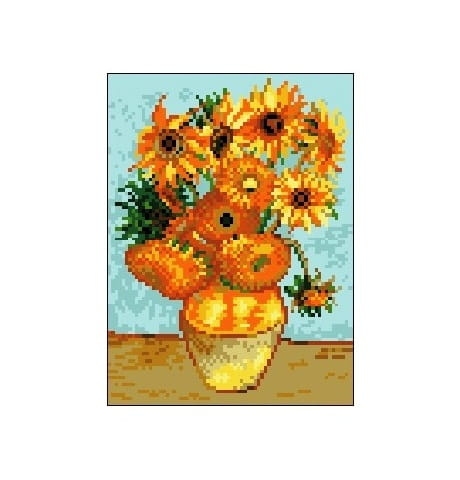 Kanwa 747 Słoneczniki - Vincent Van Gogh